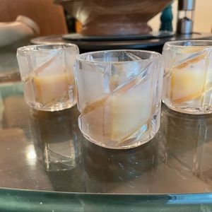 3 Small candle votives